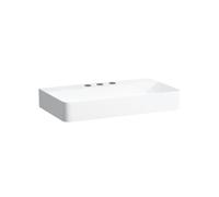 Laufen Lavabo Val 75x42 cm 3 trous Sans trop-plein Blanc Céramique Saphir