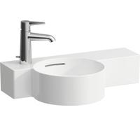 LAUFEN VAL Lave-mains, 1 trou pour robinetterie à gauche, tablette à droite, avec trop-plein, coupant, 550x315mm, H8152834008111