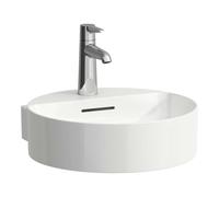 Laufen VAL - Lave-mains, 40x43 cm, avec trop-plein, trou pour robinetterie , blanc H8112810001041