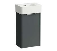 Laufen VAL - Meuble avec lave-mains, 52x32x20 cm, 1 porte, charnières à droite, gris H8622802661061