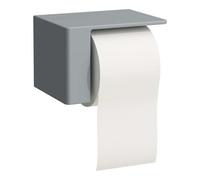 Laufen VAL - Porte-papier toilette avec couvercle, graphite mat H8722807580001