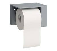 Laufen VAL - Porte-papier toilette avec couvercle, graphite mat H8722817580001
