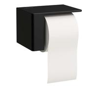 Laufen VAL - Porte-rouleau toilette avec couvercle, noir mat H8722807160001