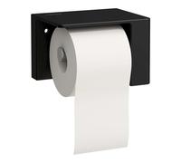 Laufen VAL - Porte-rouleau toilette avec couvercle, noir mat H8722817160001
