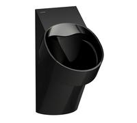 LAUFEN VAL urinoir à aspiration, sans trous pour montage du couvercle, sans rebord, avec commande élect. commande, Bluetooth, 305x365x560 mm, H8402860200001, Couleur: Noir brillant
