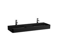LAUFEN VAL lavabo double, 1 trou de robinetterie, avec trop-plein, 1200x420mm, zone semi-sèche au centre, H8142827161041