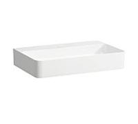 Val lavabo à poser face inférieure meulée non percé ss tp 650x420x115 mm blc mat - LAUFEN H8162847571121