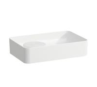 LAUFEN VAL vasque, sans trou pour robinet, avec trop-plein, US fermé 550x360mm, H8122827571091, Couleur: Blanc mat