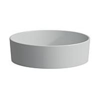 LAUFEN vasque vasque Kartell 8123317591121 42x42x13,5cm, gris, sans trop-plein, céramique saphir