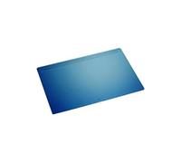 Laufer - sous-main ambiente matton, bleu dimensions: 500 x 700 mm, revêtement en toison sur larrièreavec un ornement de 3 ligne
