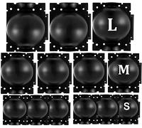 Laufunjoy 15 Pièces Boîte d'Enracinement de Plante Balle de Propagation, Boîte de Greffage Boîte Boule de Propagation Haute Pression Dispositif D'enracinement des Plantes (L+M+S, Noir)