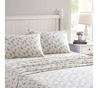 Laura Ashley Accueil - Draps de lit en Flanelle de Coton brossé pour Plus de Douceur et de Confort (Audrey, lit Simple)