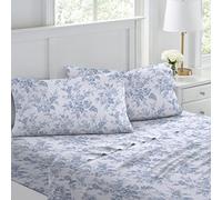 Laura Ashley Accueil - Draps de lit en Flanelle de Coton brossé pour Plus de Douceur et de Confort (Vanessa, lit Double)