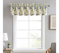 Laura Ashley Cantonnière en Coton pour décoration d'intérieur élégante et légère (Jaune Cassidy, 218,4 x 38,1 cm)