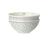 Laura Ashley Ensemble cadeau Wild Clematis Collectables 2 bols 16 cm Porcelaine