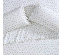 Laura Ashley - Ensemble de taies d'oreiller Standard, literie en Percale de Coton Respirant, décoration d'intérieur Florale (Orange Roseford, 2 pièces)
