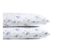 Laura Ashley Home - Collection Satin - Lot de 2 taies d'oreiller - 100% Coton, Soyeux et Brillant, literie Infroissable, Jardin Muse