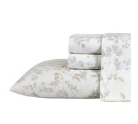 Laura Ashley Home - Draps de lit en Flanelle de Coton brossé pour Plus de Douceur et de Confort (Faon, Grand lit)