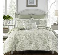 Laura Ashley Home Natalie Parure de lit en Coton Vert King Size