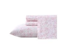 Laura Ashley Home Parure de lit en Satin de Coton Doux pour Grand lit, élégante, Lisse et Respirante, Rose Bella