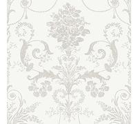 Laura Ashley Josette Papier peint colombe gris et blanc