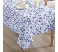Laura Ashley Nappe décorative, Infroissable et Anti-Taches, Anti-déversement, imperméable, Facile d'entretien, Lavable, pour Salle à Manger, Cuisine, Vacances et fêtes (Charlotte, 152,4 x 213,4 cm)