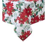 Laura Ashley Nappe décorative, Infroissable et Anti-Taches, Anti-déversement, imperméable, Facile d'entretien, Lavable, pour Salle à Manger, Cuisine, Vacances et fêtes - 178 cm - Rond - Motif Floral