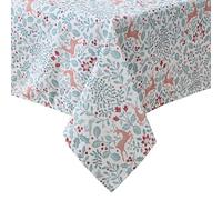 Laura Ashley Nappe décorative, résistante aux Plis et aux Taches, Anti-déversement, imperméable, Facile d'entretien, Lavable, pour Salle à Manger, Cuisine, Vacances, fête, 152,4 x 259,1 cm