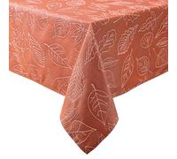 Laura Ashley Nappe en Tissu Jacquard brodé en Relief Infroissable pour Salle à Manger, Vacances, fête, Mariage ou Banquet - 152,4 x 305 cm - Érable