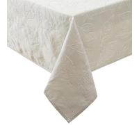 Laura Ashley Nappe en Tissu Jacquard brodé en Relief Infroissable pour Salle à Manger, Vacances, fête, Mariage ou Banquet, 152,4 x 213,4 cm, Taupe érable