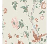 Laura Ashley Papier peint Summer Palace Sage Apricot 1005x52cm