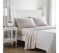 Laura Ashley Parure de lit en Percale de Coton Excellente pour dortoir, légère et Respirante, Rose (Lovestone Pink), pour lit King Size