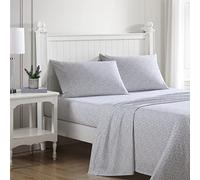 Laura Ashley Parure de lit en Percale de Coton légère et Respirante, Essentiels pour Chambre de dortoir, Violette (Emogene Purple), pour lit Double