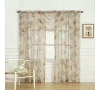 Laura Ashley Stowe Cascade de la fenêtre Cantonnière, Multicolore, 72 by 27-inch