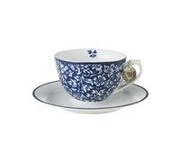 Laura Ashley Tasse à cappuccino et soucoupe Sweet Alyssum