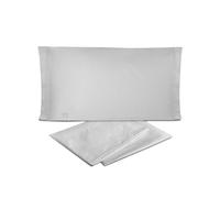 Laura Biagiotti Parure de lit Simple en Percale 100% Coton, Gris Perle, Drap Housse + Drap Housse + taie d'oreiller
