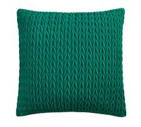 Laurence Llewelyn-Bowen Amory Coussin décoratif en Velours tressé Vert Jade 43 x 43 cm