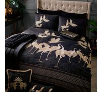 Laurence Llewelyn-Bowen - Kireina - Parure de lit 100% Coton - Lit Super King Size en Noir/doré