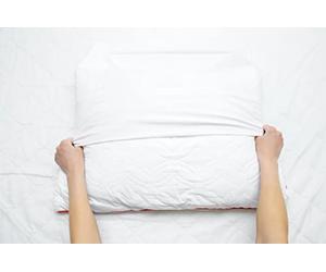 laurentmortreux Protège Oreiller Molleton 63x63, Tissus, Blanc