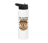 L'automne où j'ai fêté mes 25 ans Vintage Fall Birthday Stainless Steel Insulated Water Bottle