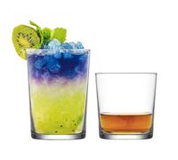 Lav 12 pièces Bodega Verrerie Set Highball Whisky Whisky Gumbler Lunettes Clear