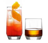 Lav 12 pièces Diamond Verre verre Set Highball Whisky Whisky Gumbler Lunettes