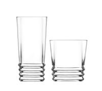 Lav 12 pièces Elegan Verrerie Set Tableau Whisky Highball Whisky