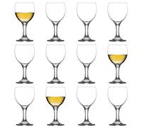 LAV 12x 170ml Misket Verres à Vin Blanc - Petit Lave-Vaisselle Verre Mariage Noël Anniversaire Fête Buvant Verrerie Gobelet Cadeau Ensemble