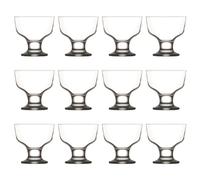 LAV 12x 285ml Destina Bols à Glace en Verre - Petit Mini Cuisine Salade de Fruits Sundae Bagatelle Dessert Cocktail Pudding Coupe de Service Plats Ensemble
