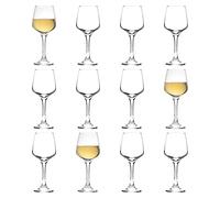 LAV 12x Lal 295ml Verres à Vin Blanc - Petit Verre Rouge Rose Longue Tige Cocktail Party Gobelet à Boire Ensemble-Cadeau - by