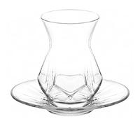 Lav Alya Lot de 12 verres à thé, turcs, 165 ml, pour 6 personnes