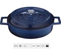 LAVA Casserole en métal Ø 28 cm 35 L Fonte Bleu LVYST28K2BLU
