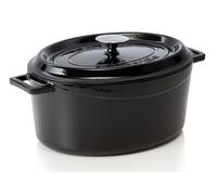 LAVA Cocotte noire 32 x 25 x 14 cm, série Casseroles ovale