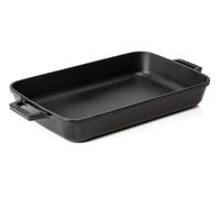 Lava Cocotte Plat à four noir 40 x 26 x 6,5 cm, Série Roaster square